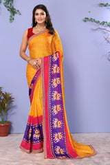 Laxmipati 7831 Poly Chiffon Multicolor Saree