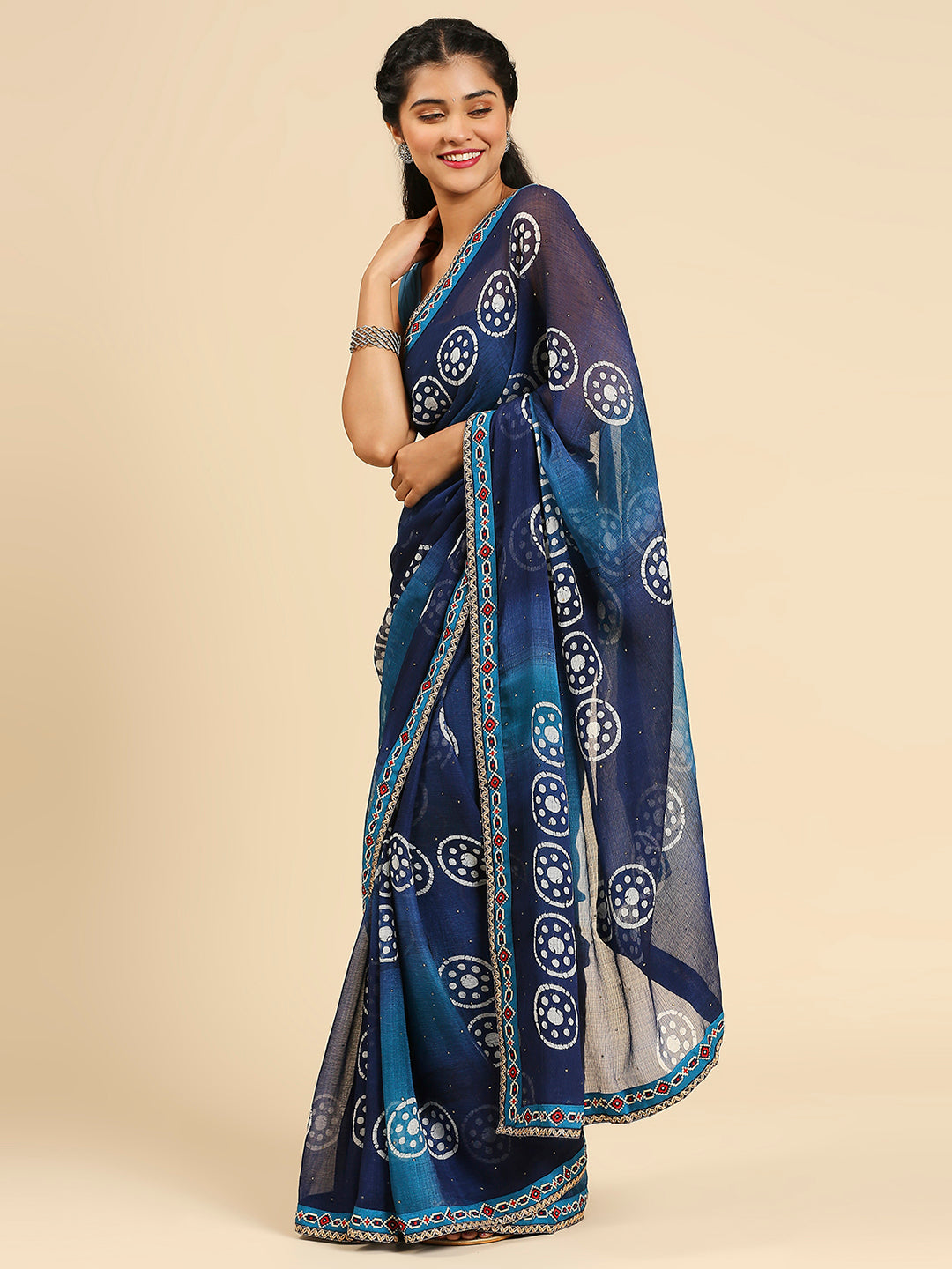 Laxmipati 7860 Poly Chiffon Multicolor Saree