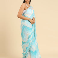 Laxmipati 7912 Chiffon Sky Blue Sarees