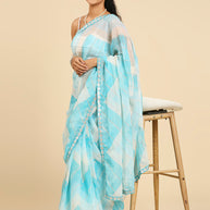 Laxmipati 7912 Chiffon Sky Blue Sarees