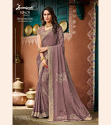 KIKOI 7970 Silk Chiffon Cadbury Saree