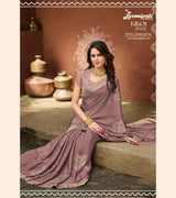 KIKOI 7970 Silk Chiffon Cadbury Saree