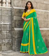 Laxmipati RAGMALA 7982 Chiffon Green Saree