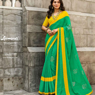 Laxmipati RAGMALA 7982 Chiffon Green Saree
