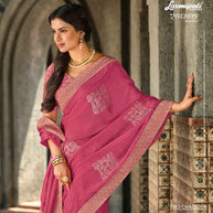 Laxmipati RAGMALA 7983 Chiffon Gajari Saree