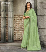 Laxmipati RAGMALA 7988 Chiffon Pista Green Saree