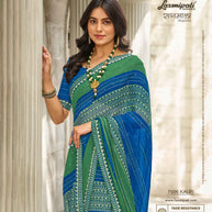 Laxmipati RAGMALA 7996 Chiffon Multicolor Saree