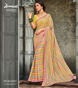 Laxmipati RAGMALA 7997 Georgette with Satin Patta Multicolor Saree