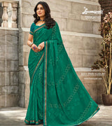 Laxmipati RAGMALA 8001 Georgette Dark Rama Saree