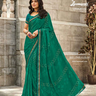 Laxmipati RAGMALA 8001 Georgette Dark Rama Saree