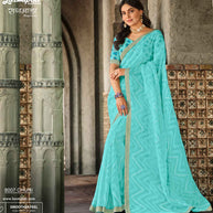 Laxmipati RAGMALA 8007 Brasso Sky Blue Saree