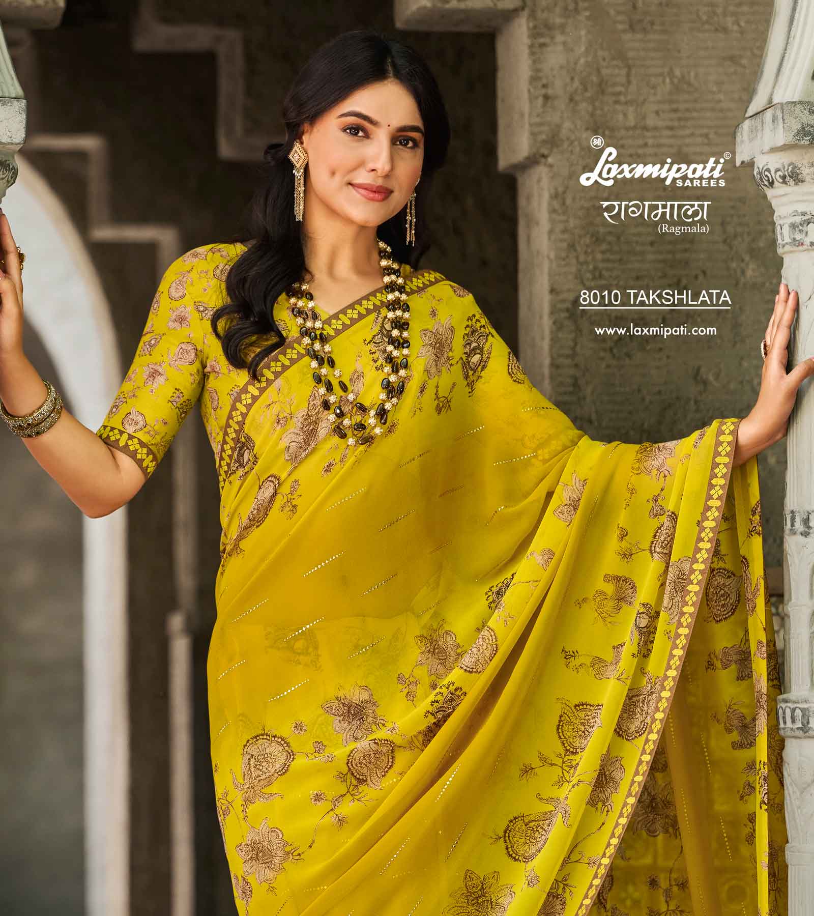 Laxmipati RAGMALA 8010 Georgette Multicolor Saree