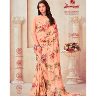 Laxmipati Gujariya 8018 Georgette Multicolor Saree