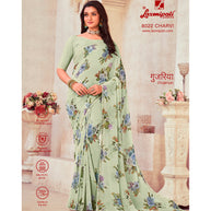 Laxmipati Gujariya 8022 Georgette Multicolor Saree