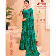 Laxmipati Ganga 8032 Georgette Multicolor Saree