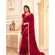 Laxmipati Cheeku  8040 C/C Georgette Maroon Sarees