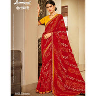 Laxmipati PITAMBARI 8068 Georgette Red Saree