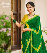 Laxmipati PITAMBARI 8072 Chiffon Green Saree