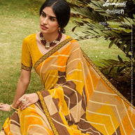 Laxmipati PITAMBARI 8088 Georgette Gold Saree