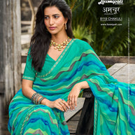 Laxmipati Amchoor 8119 Georgette Multicolor Saree