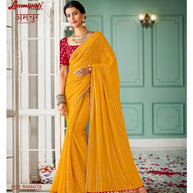 Laxmipati Amchoor 8121 Marble Silk Gold Saree