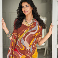 Laxmipati Amchoor 8126 Georgette lining Multicolor Saree
