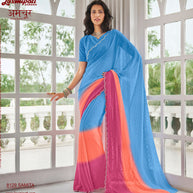 Laxmipati Amchoor 8129 Georgette Butti Multicolor Saree