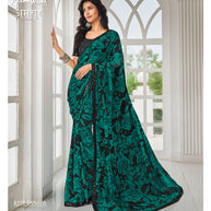Laxmipati Amchoor 8133 Georgette Rama Saree