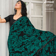 Laxmipati Amchoor 8133 Georgette Rama Saree