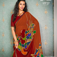 Laxmipati Amchoor 8135 Georgette Multicolor Saree