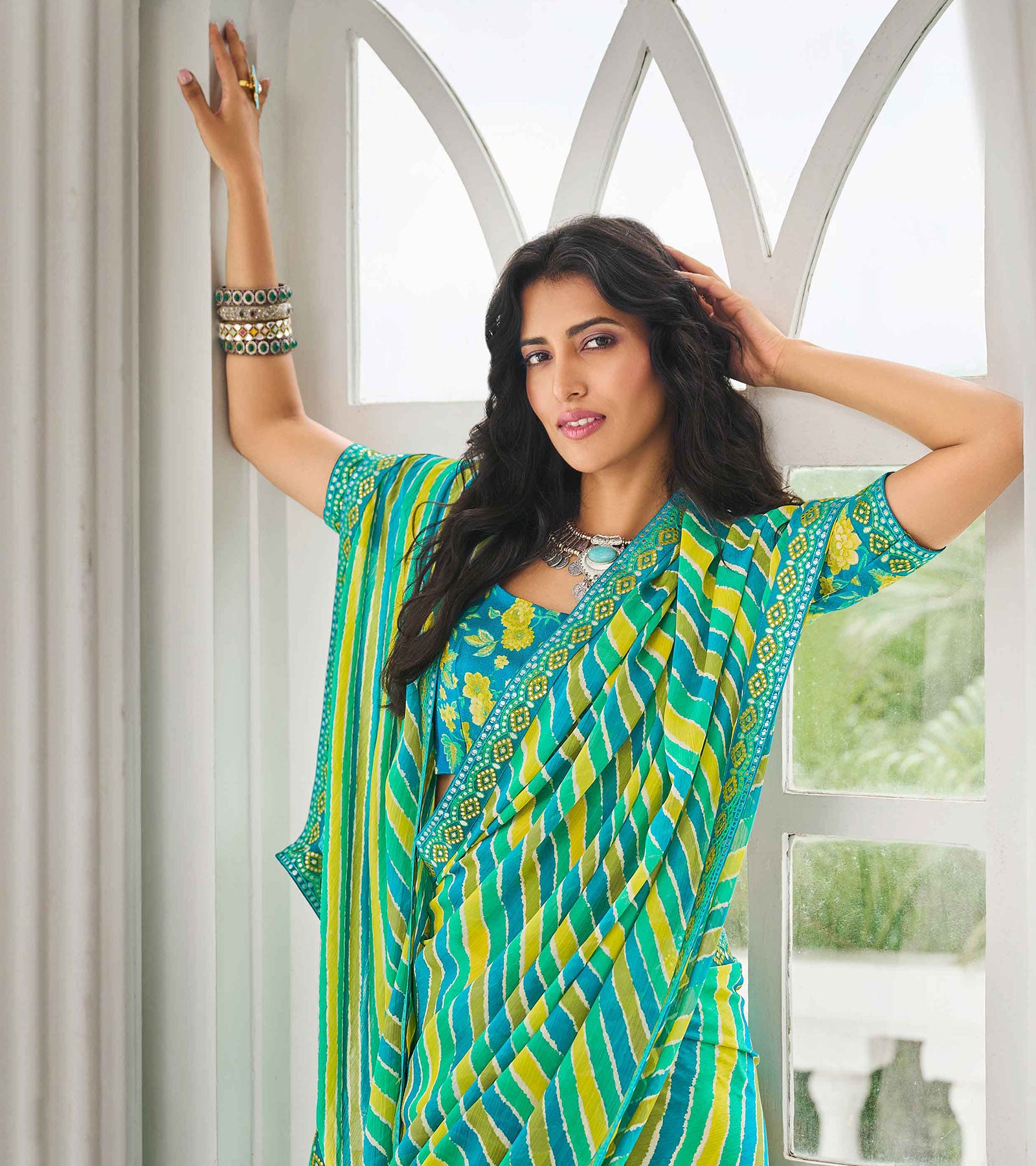 Laxmipati Chiffon Printed Saree