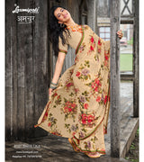 Laxmipati Amchoor 8137 Georgette Butti Chikoo Saree