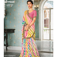 Laxmipati Amchoor 8144 Brasso Silk Multicolor Saree
