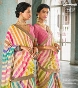 Laxmipati Amchoor 8144 Brasso Silk Multicolor Saree