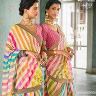Laxmipati Amchoor 8144 Brasso Silk Multicolor Saree