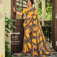 Laxmipati Chapaai 8233 Georgette With jacquard  Multicolor Saree