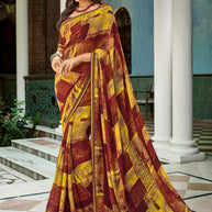 Laxmipati Chapaai 8240 Georgette Multicolor Saree