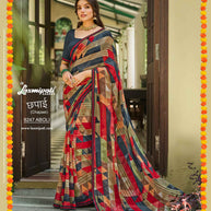 Laxmipati Chapaai 8247 Satin Patti Multicolor Saree