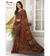 Laxmipati Ganga-2 8268 Georgette Multicolor Saree