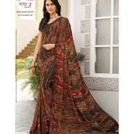 Laxmipati Ganga-2 8268 Georgette Multicolor Saree