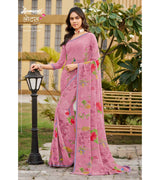 Laxmipati Lotus 8277 Georgette Multicolor Georgette Saree with Fancy Border