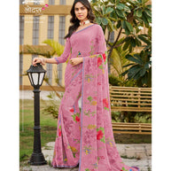 Laxmipati Lotus 8277 Georgette Multicolor Georgette Saree with Fancy Border