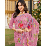 Laxmipati Lotus 8277 Georgette Multicolor Georgette Saree with Fancy Border