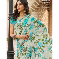 Laxmipati Lotus 8278 Georgette Multicolor Georgette Saree with Fancy Border