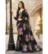 Laxmipati Lotus 8279 Georgette Multicolor Georgette Saree with Fancy Border