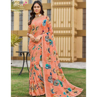 Laxmipati Lotus 8280 Georgette Multicolor Georgette Saree with Fancy Border