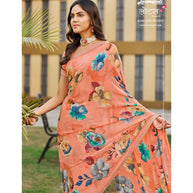 Laxmipati Lotus 8280 Georgette Multicolor Georgette Saree with Fancy Border