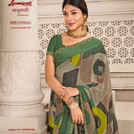 Laxmipati Balushahi 8286 Georgette Satin Multicolor Saree