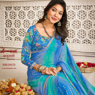 Laxmipati Balushahi 8288 Chiffon Multicolor Saree