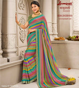 Laxmipati Balushahi 8294 Georgette Multicolor Saree